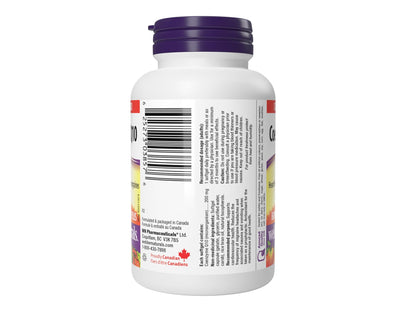 Webber Naturals Coenzyme Q10 200mg 60 Softgels