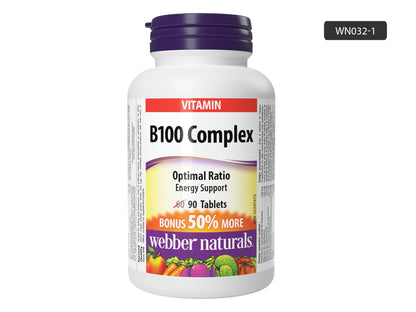 Webber Naturals B100 Complex 90 Tablets