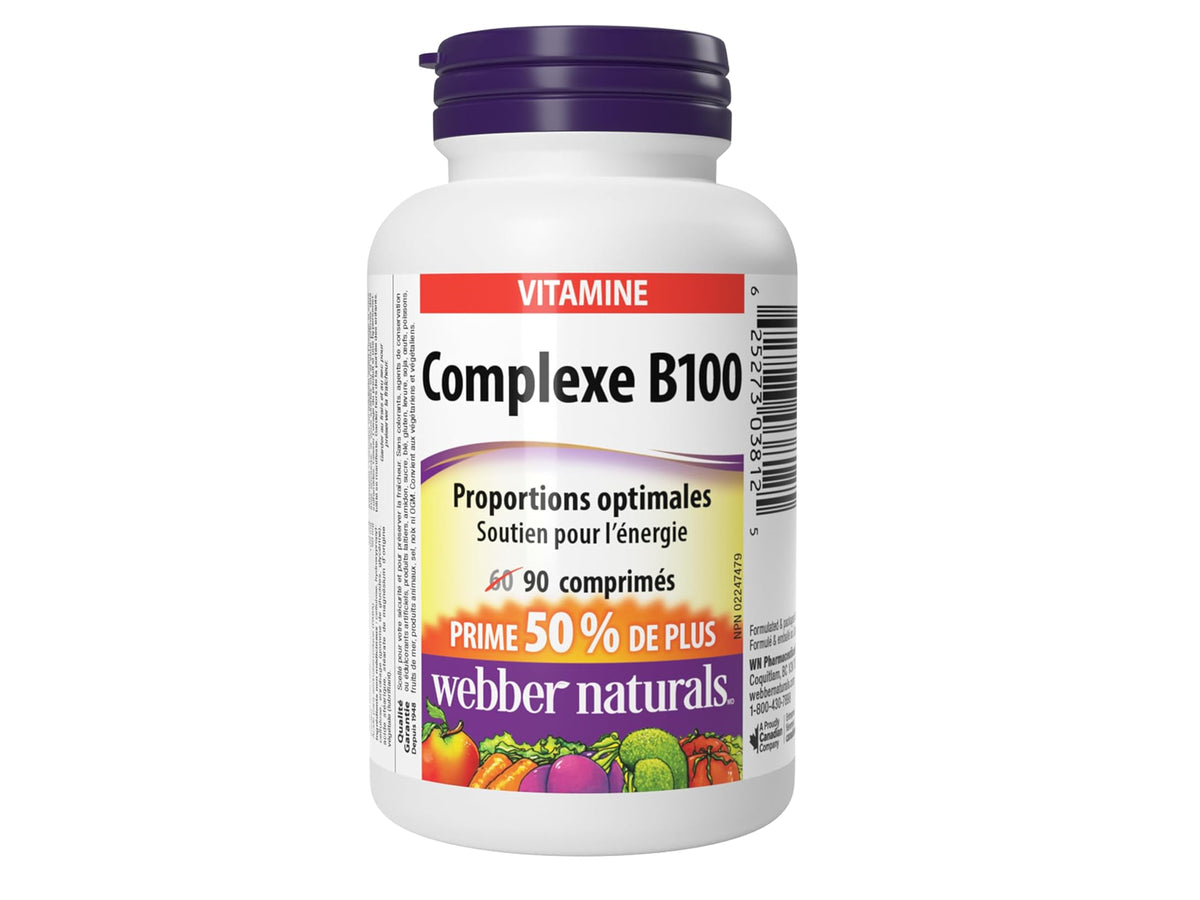 Webber Naturals B100 Complex 90 Tablets