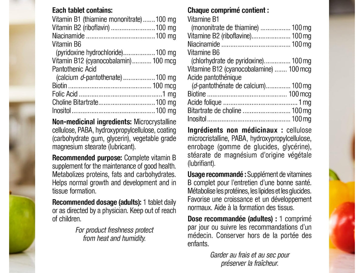 Webber Naturals B100 Complex 90 Tablets