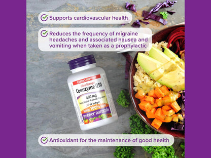 Webber Naturals Coenzyme Q10 Ultra Strength 400 mg  60 Softgels