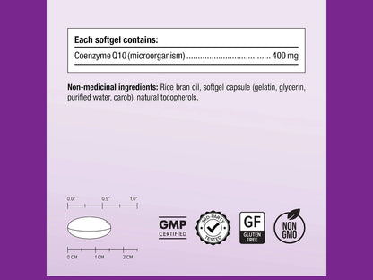 Webber Naturals Coenzyme Q10 Ultra Strength 400 mg  60 Softgels