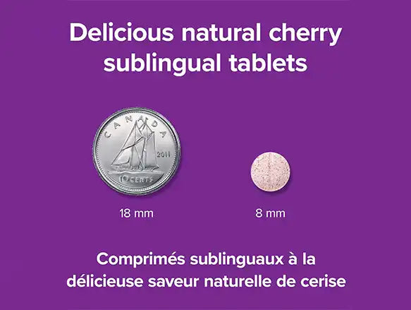 Webber Naturals Vitamin B12 2500 mcg Natural Cherry Flavor 110 Tablets in Sri Lanka 