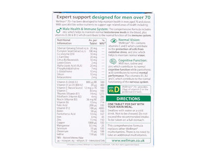 Wellman Vitabiotics 70+ 30 Tablets in Sri Lanka