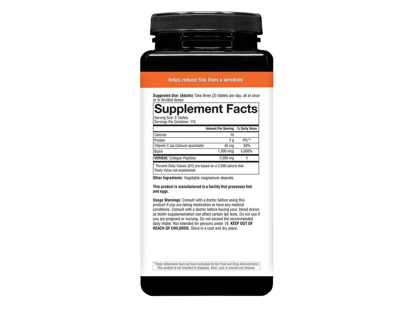 Youtheory Verisol Collagen with Biotin & Vitamin C 345 Tablets