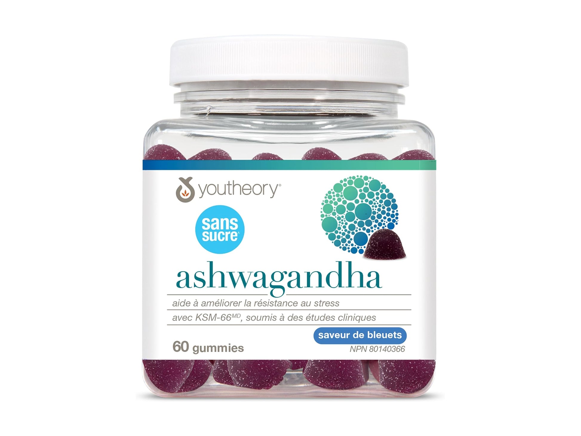 Youtheory Ashwagandha Zero Sugar 60 Gummies in Sri Lanka at SupplementVault.lk