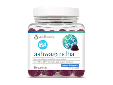 Youtheory Ashwagandha Zero Sugar 60 Gummies in Sri Lanka at SupplementVault.lk