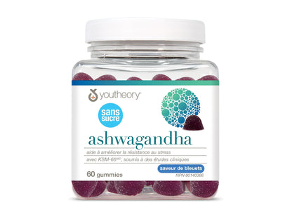 Youtheory Ashwagandha Zero Sugar 60 Gummies in Sri Lanka at SupplementVault.lk