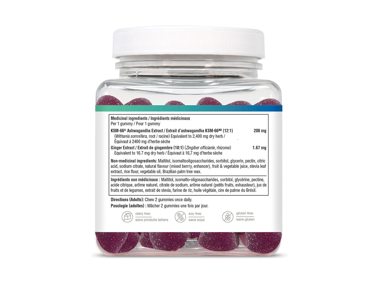 Youtheory Ashwagandha Zero Sugar 60 Gummies in Sri Lanka at SupplementVault.lk
