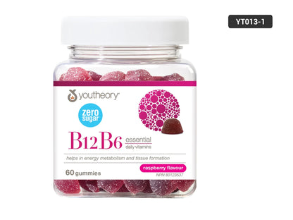 Youtheory Vitamin B12 B6 Gummies 60 Gummies in Sri Lanka at SupplementVault.lk