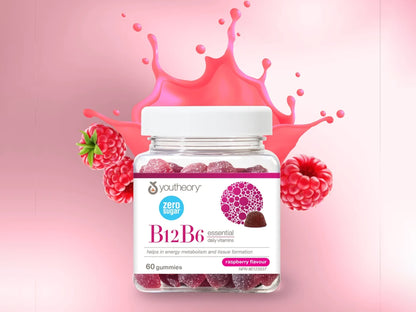 Youtheory Vitamin B12 B6 Gummies 60 Gummies in Sri Lanka at SupplementVault.lk